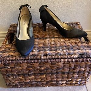 Liz Claiborne, Black Satin Heels